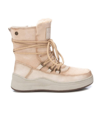 Refresh Botines de piel 172119 Beige