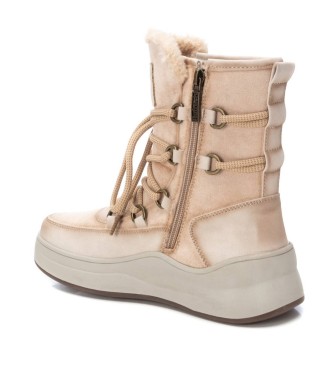 Refresh Bottines en cuir 172119 Beige