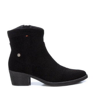 Refresh Botines de piel 172126 negro