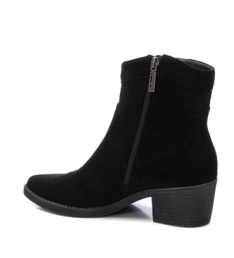 Refresh Bottines en cuir 172126 noir