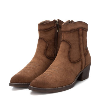 Refresh Bottines en cuir 172126 marron