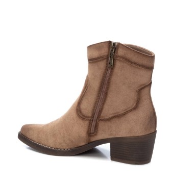 Refresh Leather ankle boots 172126 taupe