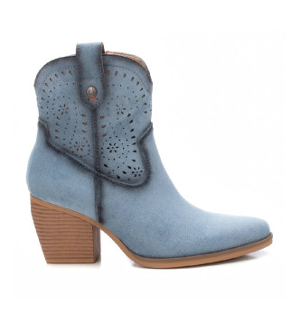 Refresh Botins em pele 172518 azul