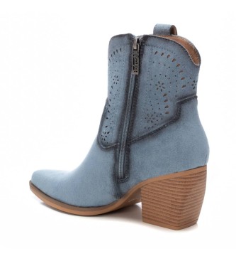 Refresh Botins em pele 172518 azul