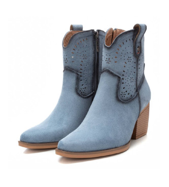 Refresh Botins em pele 172518 azul