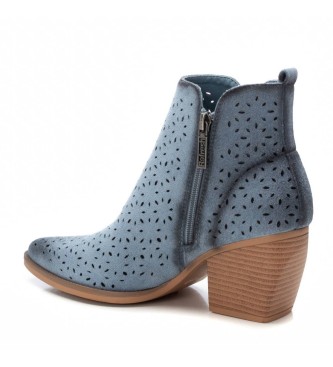 Refresh Botins em pele 172519 azul