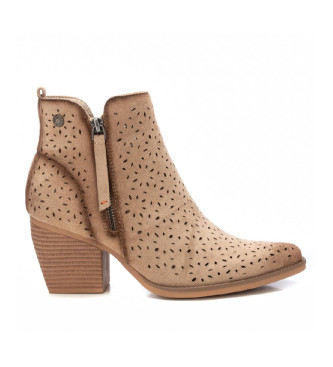 Refresh Bottines en cuir 172519 beige