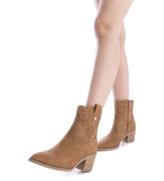 Refresh Bottines en cuir 172624 marron