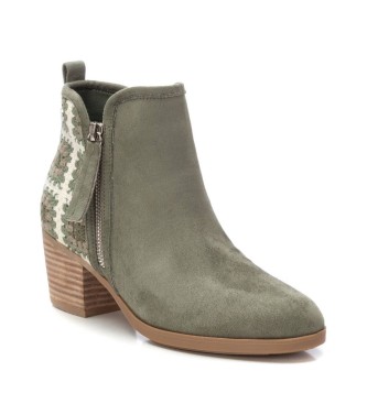 Refresh Leather ankle boots 172795 green