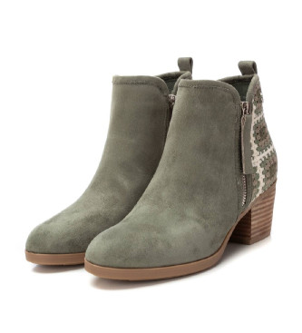 Refresh Leather ankle boots 172795 green