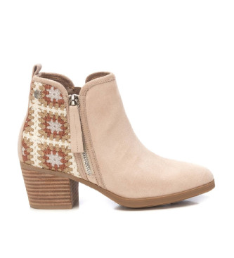 Refresh Bottines en cuir 172795 beige