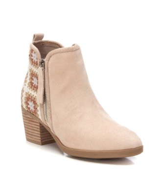 Refresh Bottines en cuir 172795 beige