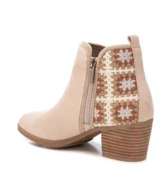 Refresh Bottines en cuir 172795 beige