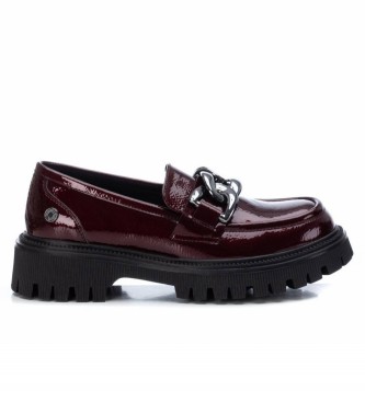 Refresh Burgundy patent leather loafers