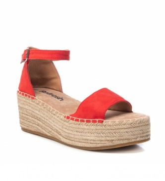 Refresh Sandals 07290404 red - Height 7cm wedge