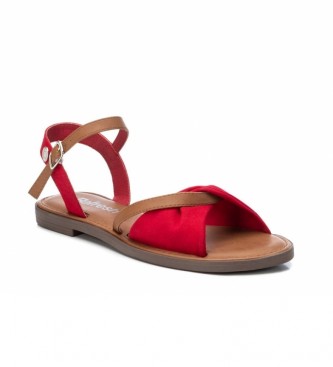 Refresh Red decorative straps sandals