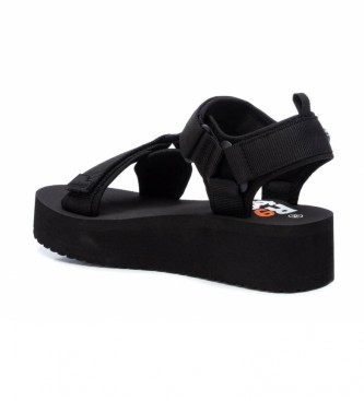 Refresh Sandals 079822 black -platform height: 6cm