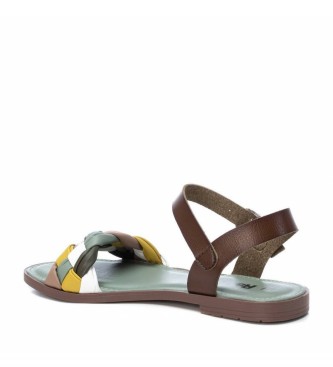 Refresh Sandals blocks brown, green
