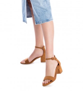 Refresh Sandals summer brown -Height heel 5cm