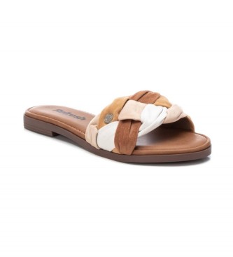 Refresh Leather Sandals 170742 taupe