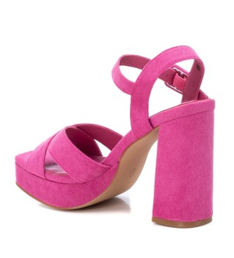Refresh Sandalias de Piel 170787 fcsia -Altura tacn 12cm-