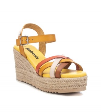 Refresh Sandals 170799 yellow -Height wedge 9cm