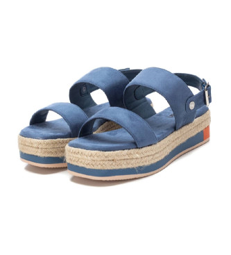 Refresh Sandalias de piel 171538 azul
