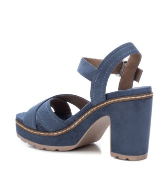 Refresh Sandały 171560 niebieski -Wysokość obcasa 8cm