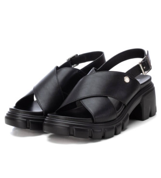 Refresh Sandals 171725 black -Height heel 7cm