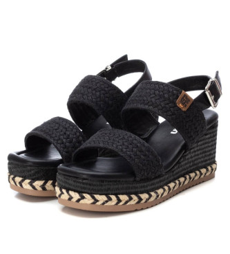 Refresh Sandals 171732 black -Height wedge 8cm
