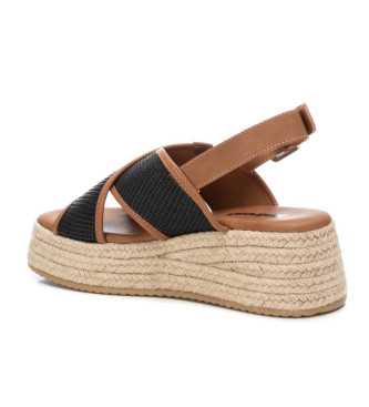 Refresh Sandals 171756 black -Height wedge 5cm
