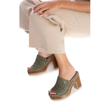 Refresh Sandals 171803 green -Heel height 8cm