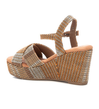 Refresh Sandals 171806 taupe -Height 8cm wedge