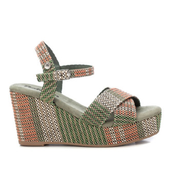 Refresh Sandals 171806 green -Height wedge 8cm
