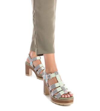 Refresh Sandals 171812 green -Heel height 8cm