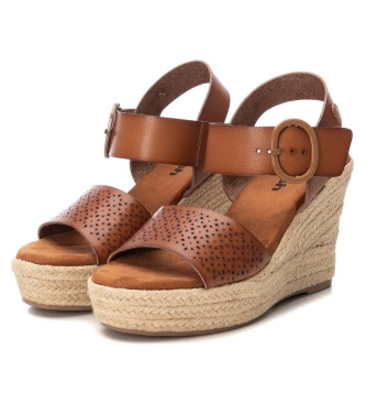 Refresh Sandals 171880 brown -Height wedge 8cm