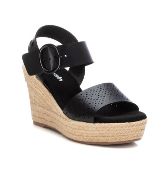 Refresh Sandals 171880 black -Height wedge 8cm