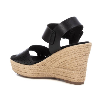Refresh Sandals 171880 black -Height wedge 8cm