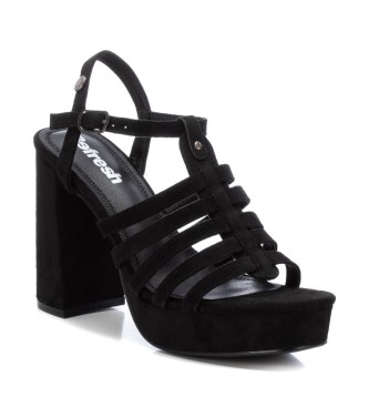 Refresh Sandalen 171897 schwarz -Hhe Absatz 9cm