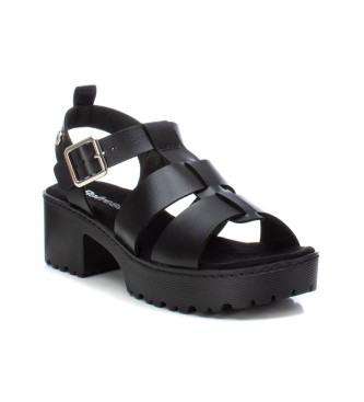 Refresh Sandals 171941 black -Heel height 5cm