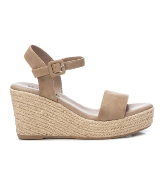 Refresh Sandals 171964 taupe -Height wedge 8cm