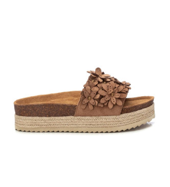 Refresh Sandales en cuir marron 172462