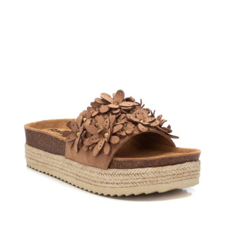 Refresh Sandales en cuir marron 172462