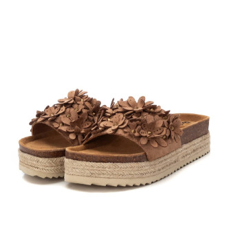 Refresh Sandales en cuir marron 172462