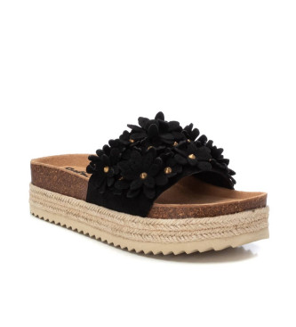 Refresh Sandales en cuir 172462 noir