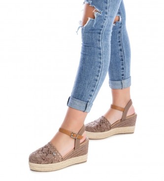 Refresh Sandals 170534 brown -Height wedge 9cm