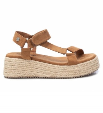 Refresh Brown suede sandals -Platform height 6cm