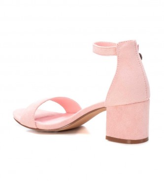 Refresh Sand�lias de couro 170789 nu - altura do calcanhar 6cm