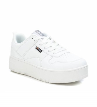 Refresh Sneaker base bianca con plateau