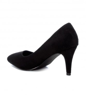 Refresh Black suede heeled shoe - Height 8cm heel 